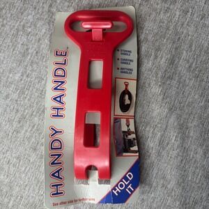 Handy Handle Red Multi Purpose Carrying Hanging Tool 45lb Capacity Made in USA